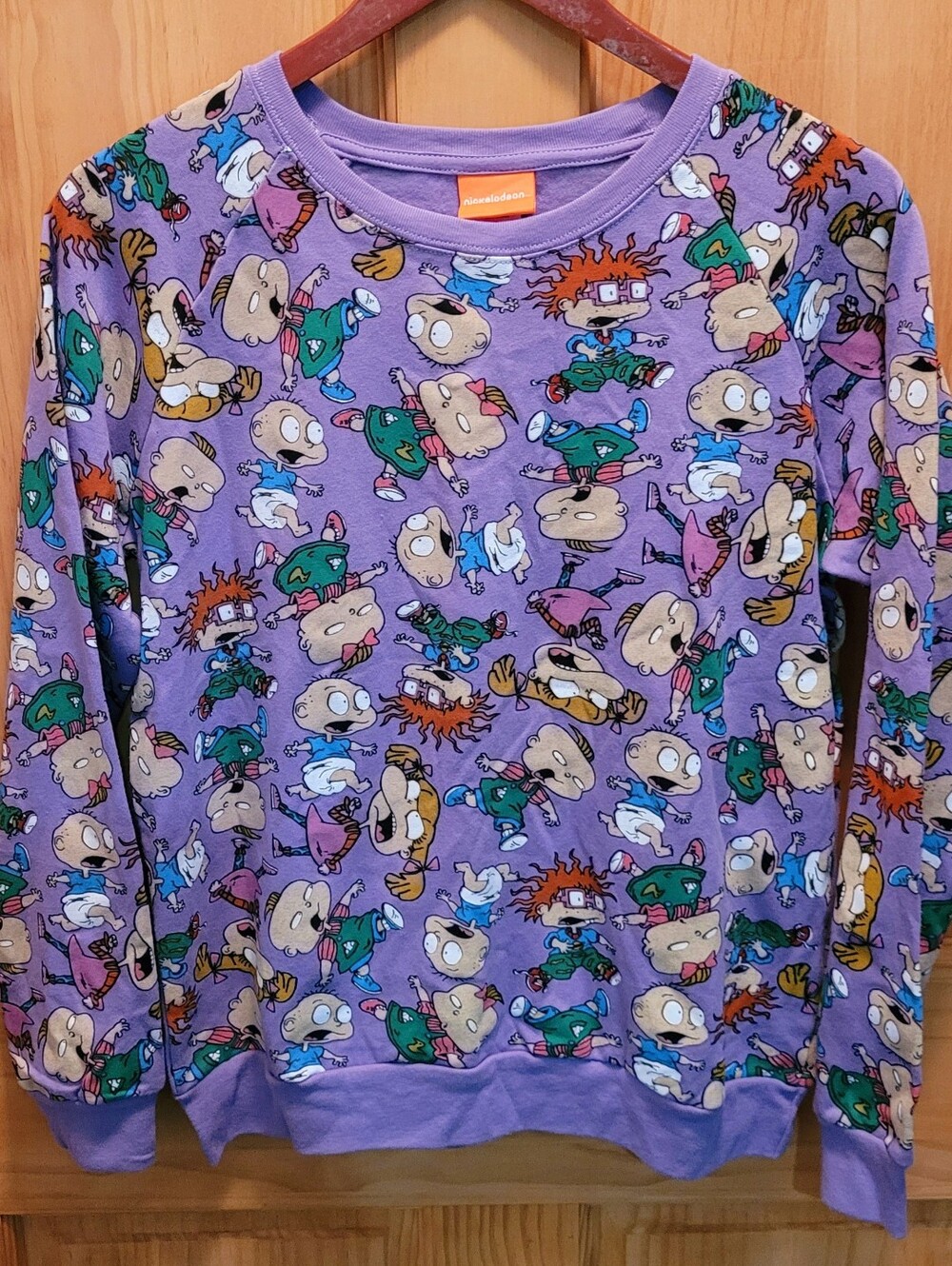 NWT Purple Nickelodeon Rugrats Long Sleeve Crewneck Size Small